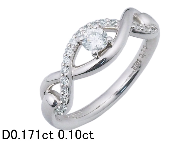 【新作入荷!!】 音羽屋■ ダイヤモンド/0.171ct 仕上済【中古】 11号 リング プラチナ Pt950 0.10ct プラチナ台