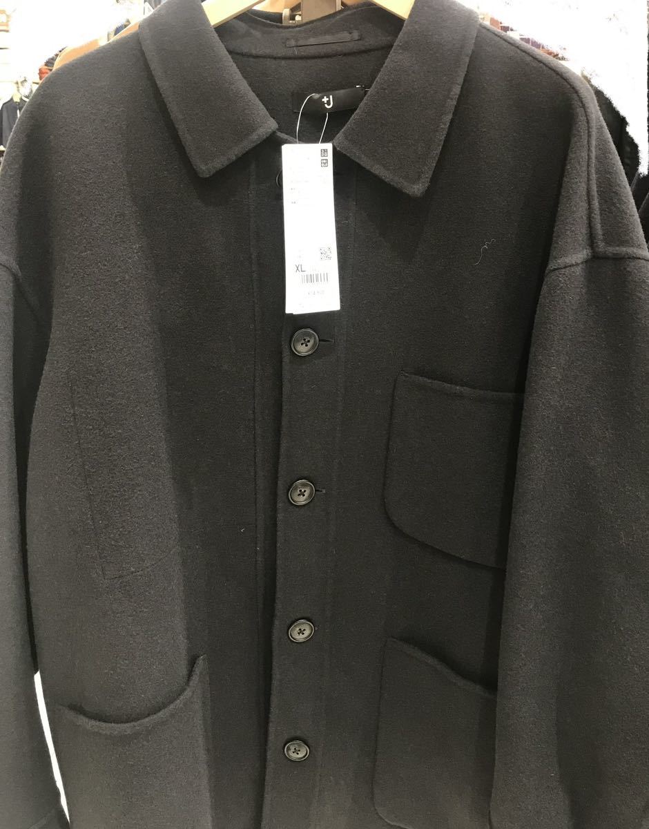 新品 ユニクロ +J ウールブレンド オーバーサイズシャツ 新品 ユニクロ +J ウールブレンド オーバーサイズシャツ