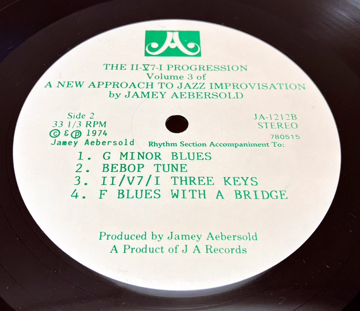 X188311▲ジャズ教則 The Ⅱ-V-Ⅰ PROGRESSION/A New Approach To Jazz Improvisation/Jamey Aebersold LPレコード ツー・ファイブ_画像5