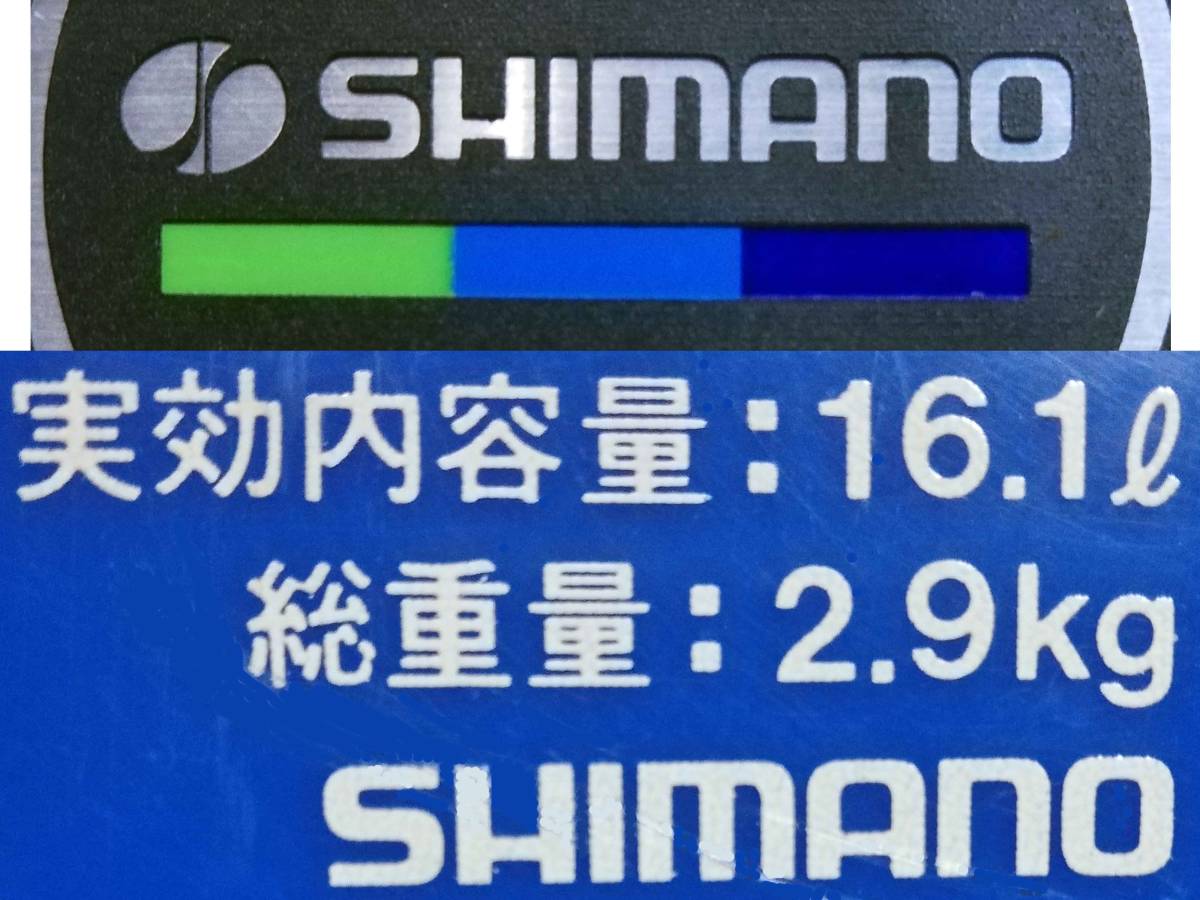 シマノ ◆ クーラー ボックス ◇ 16.1L ◇ 釣り フィッシング キャンプ アウトドア BBQ 保冷 道具 レトロ ◆ SHIMANOの画像7