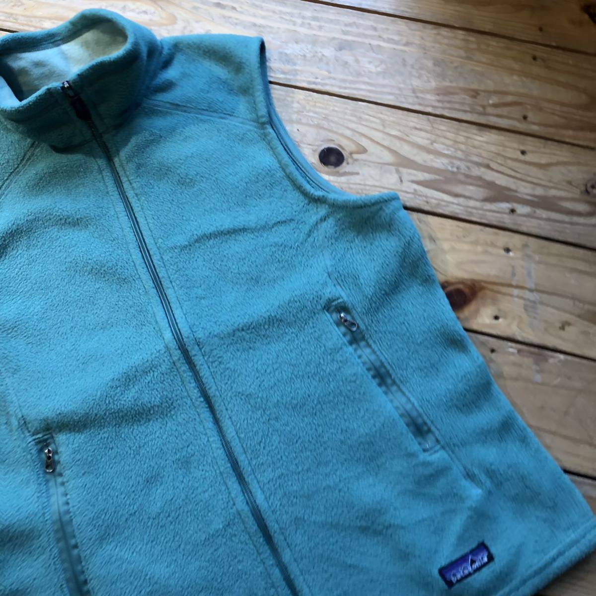 USA古着 patagonia パタゴニア SYNCHILLA シンチラ フリースベスト レディース サイズ L アウトドア キャンプ 登山 防寒 保温 J2896_画像6