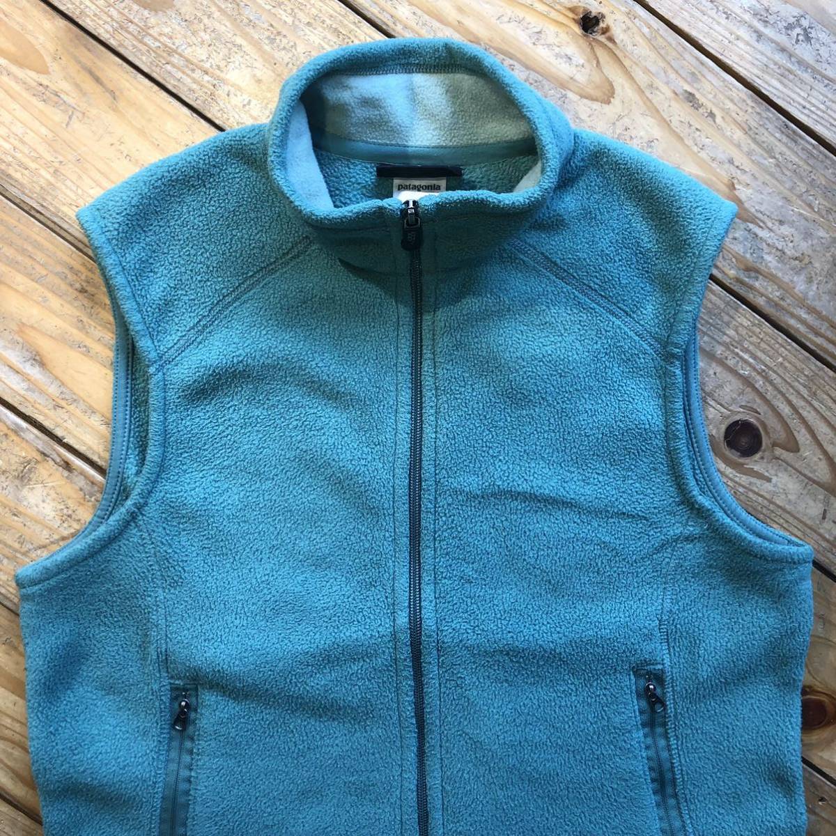 USA古着 patagonia パタゴニア SYNCHILLA シンチラ フリースベスト レディース サイズ L アウトドア キャンプ 登山 防寒 保温 J2896_画像1