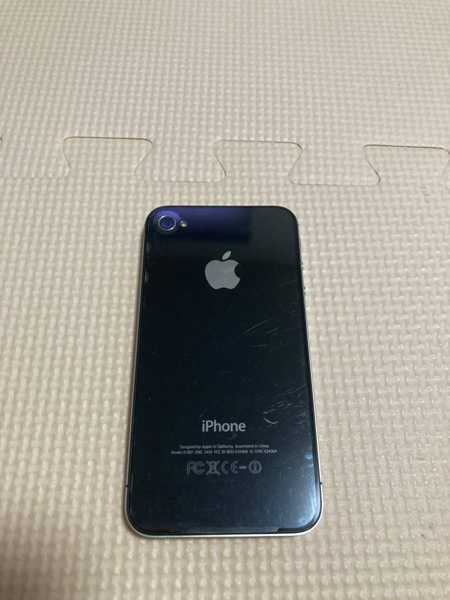 【美品】softbank Apple iPhone 4S 16GB Black 判定〇【箱、説明書、ケーブル付き】_画像3