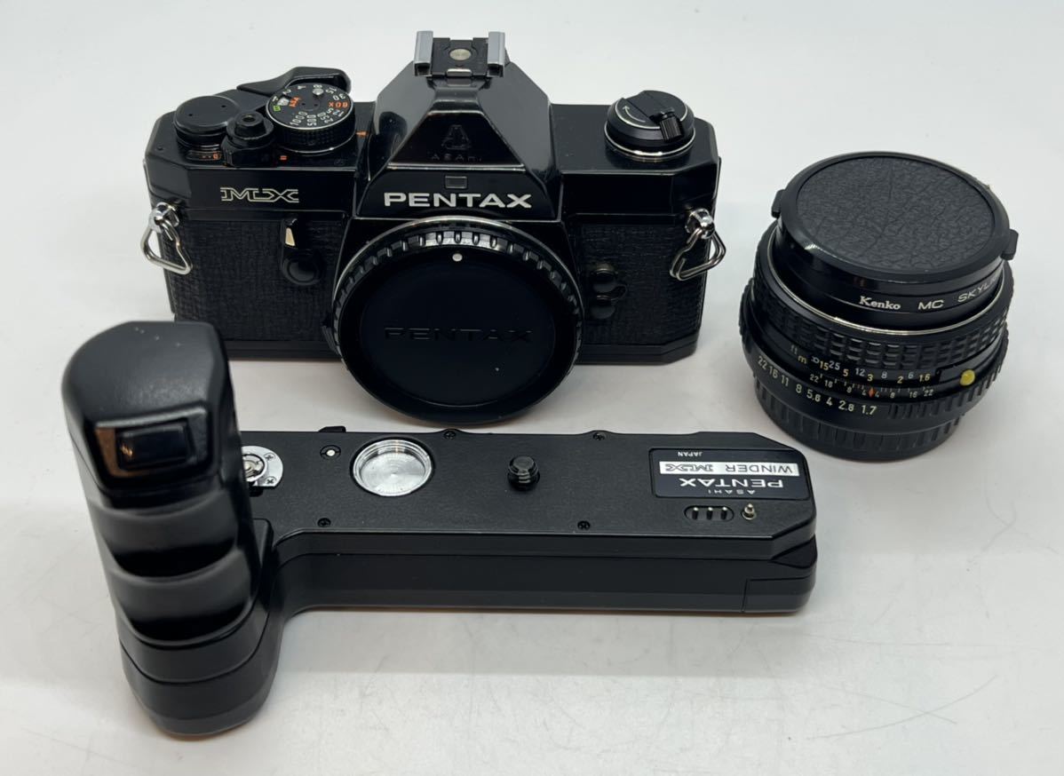 美品 PENTAX ペンタックス MX 一眼レフ フィルムカメラ / SMC PENTAX-M 1:1.7 50mm 【HY155】_画像1