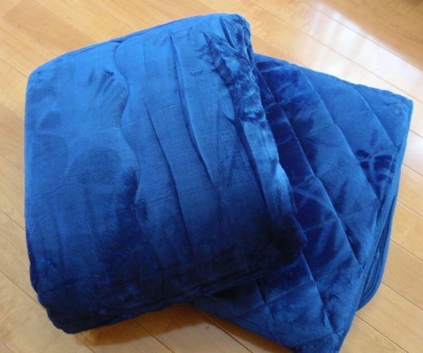  супер-выгодная покупка!! бесплатная доставка! котацу futon .. комплект! квадратный темно-синий цвет серия 