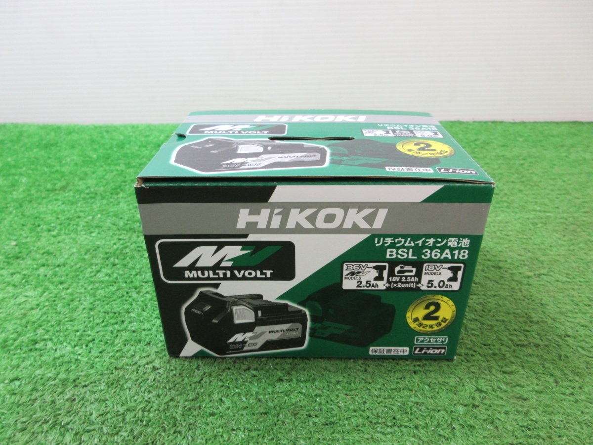 未使用品【 HiKOKI / ハイコーキ 】 BSL36A18 マルチボルトバッテリー リチウム 純正 36V 18V