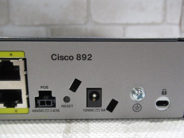 Ω 新O 0187♪ 保証有 CISCO【 CISCO892J-K9 V02 】シスコ 800 Series Model Cisco 890 統合型ルータ AC付・祝10000!取引突破!!_画像7