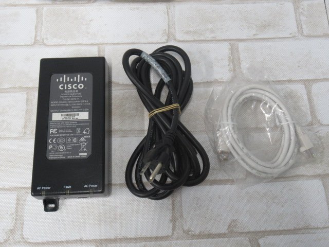 ▲Ω 新E 0087♪ 保証有 CISCO【 AIR-AP2802I-Q-K9 】シスコ 2800シリーズ アクセスポイント インジェクター付・祝10000!取引突破!!_画像6