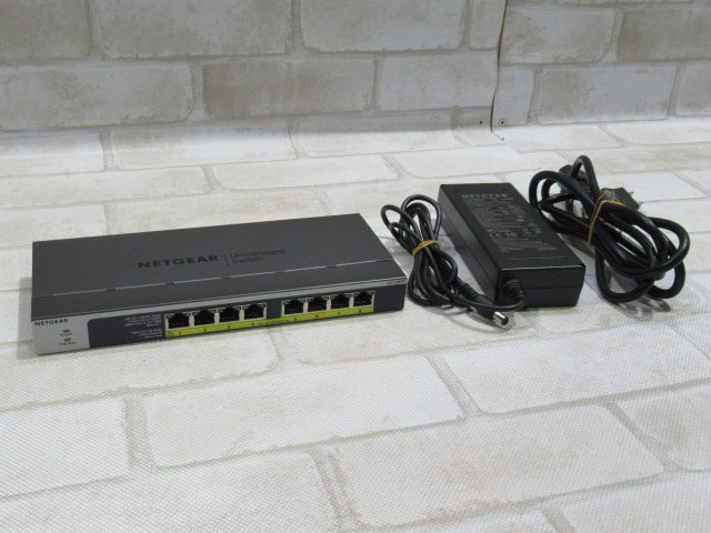 Ω 新P 0098m 保証有 NETGEAR【 GS108PP 】アンマネージスイッチ ギガビット 8ポート PoE+対応 (123W) AC付