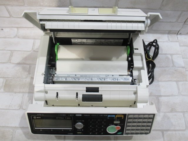 Ω 新DC 0459♪ 保証有【 NTT FAX T-360 】ビジネスファクス 17年製 感熱紙 印字枚数 558枚 ムラテック 現行F-390のOEMモデル_画像3