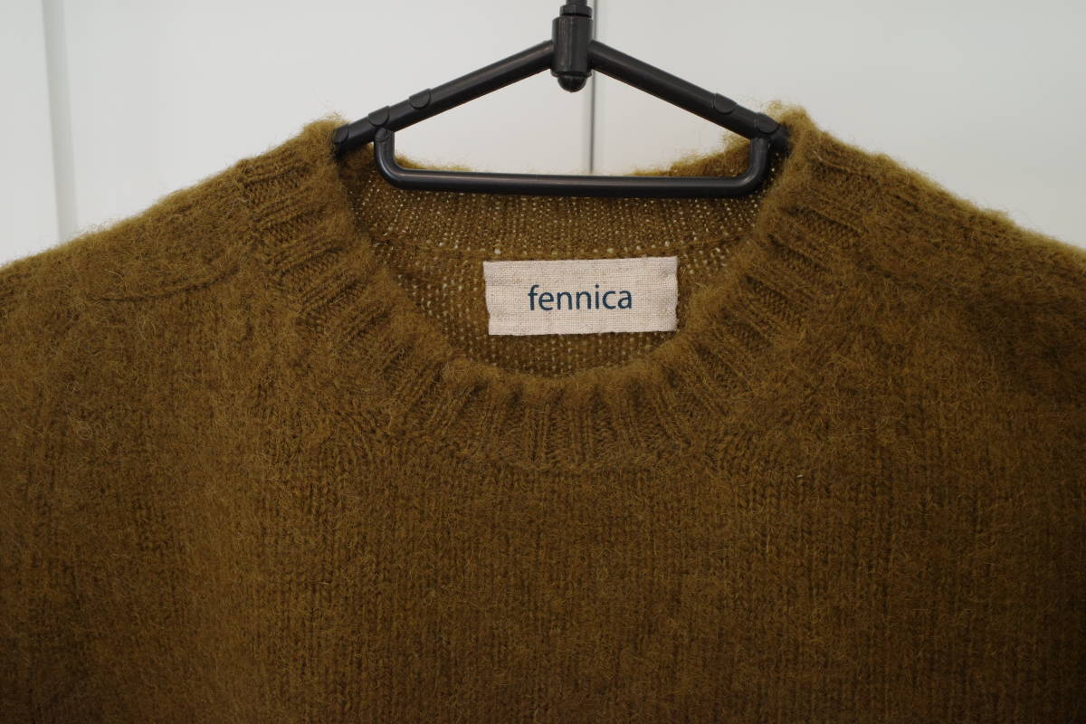 ビームス フェニカ シェットランドセーター 女性用 マスタード 着用1回_画像2