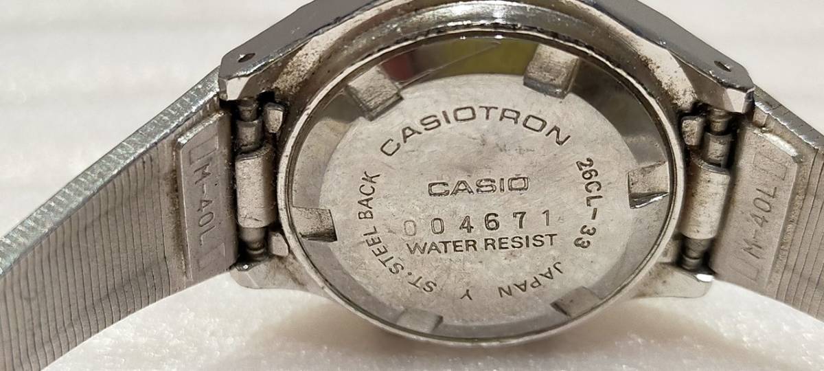 CASIO カシオトロン デジタル クォーツ腕時計 レディース 26CL-33 中古品 CASIOTRON 60789_画像6