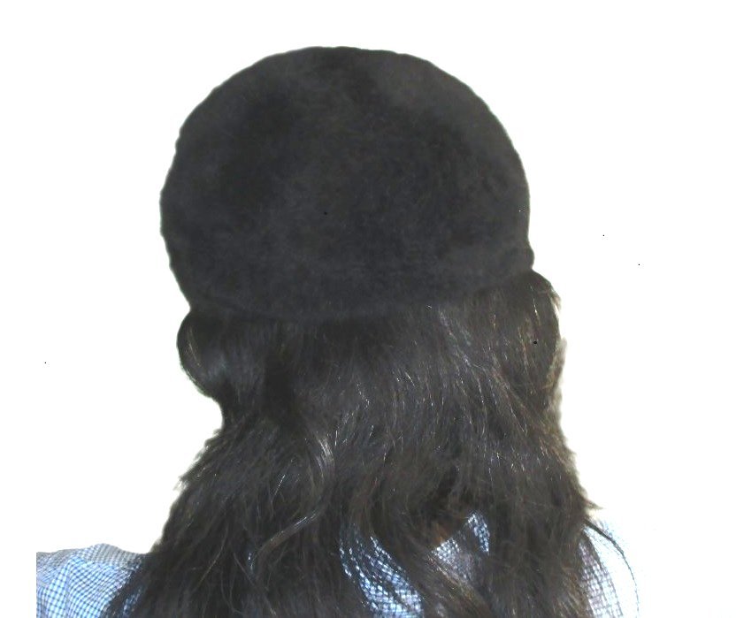 【即決】「カンゴール ベレー帽」　ファー素材で温かい　KANGOL 　英国製　_着用例