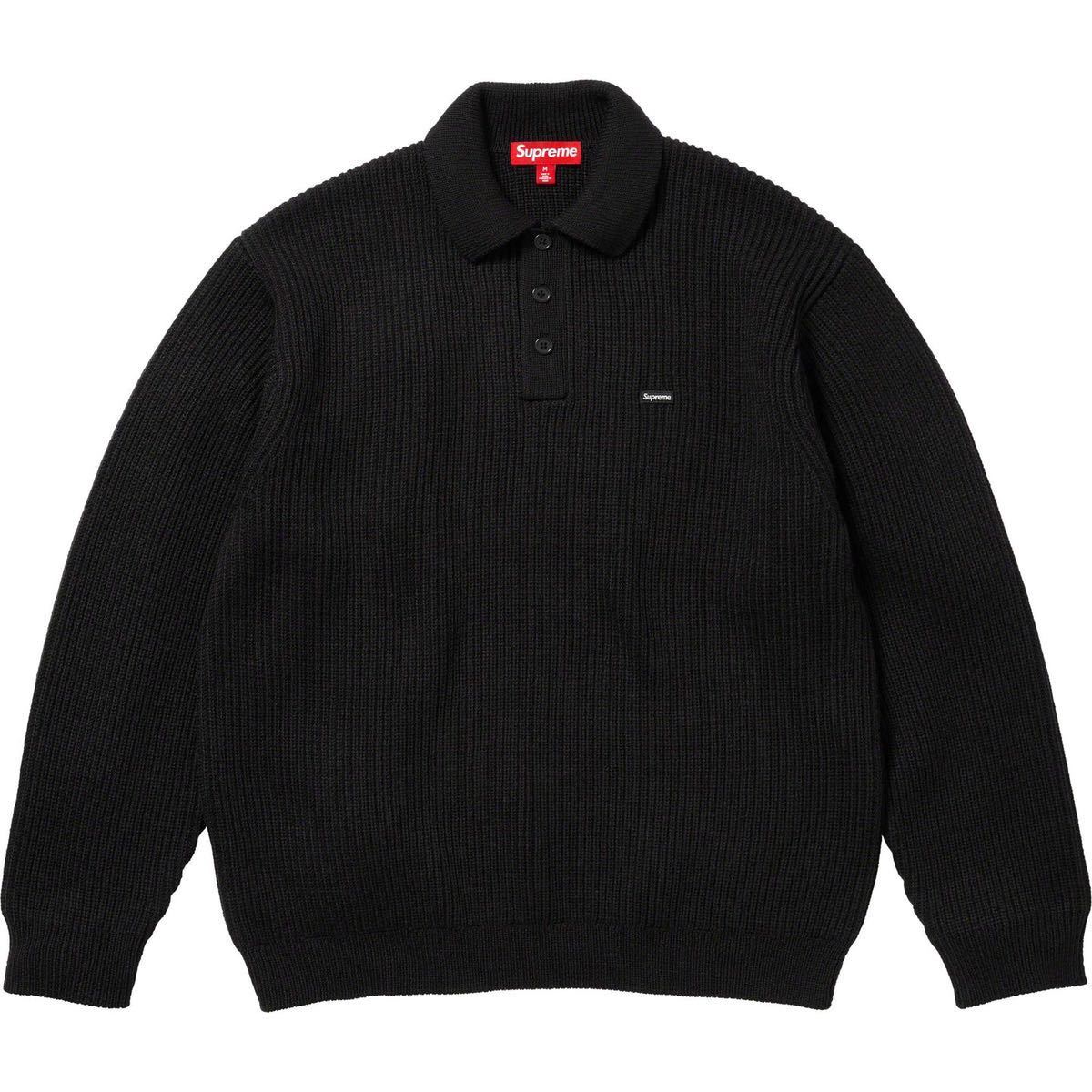 その他 S Supreme 23AW Small Box Polo Sweater Black