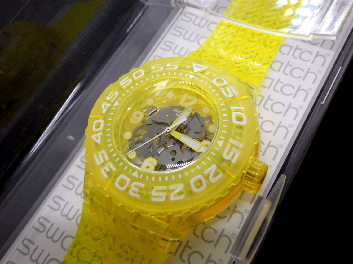 ５５％以上節約 Profond Lemon SUUJ101 動作品 Libre Scuba スキューバ スケルトン スウォッチ Swatch 未使用 当時物 送料無料 C67 付属品 ダイバー 腕時計 その他