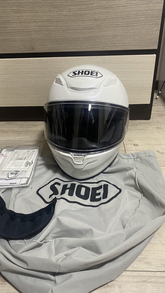 中古 SHOEI ショウエイ Z-8 ルミナスホワイト フルフェイスヘルメット サイズL シールドセット_画像1