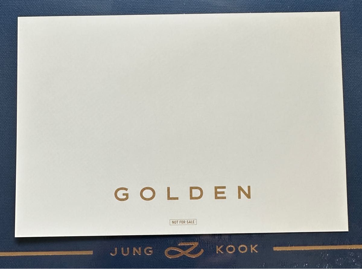 BTS ジョングク　GOLDEN ユニバーサルミュージックストア限定 3形態セット購入者特典　ポストカード　フォトカード