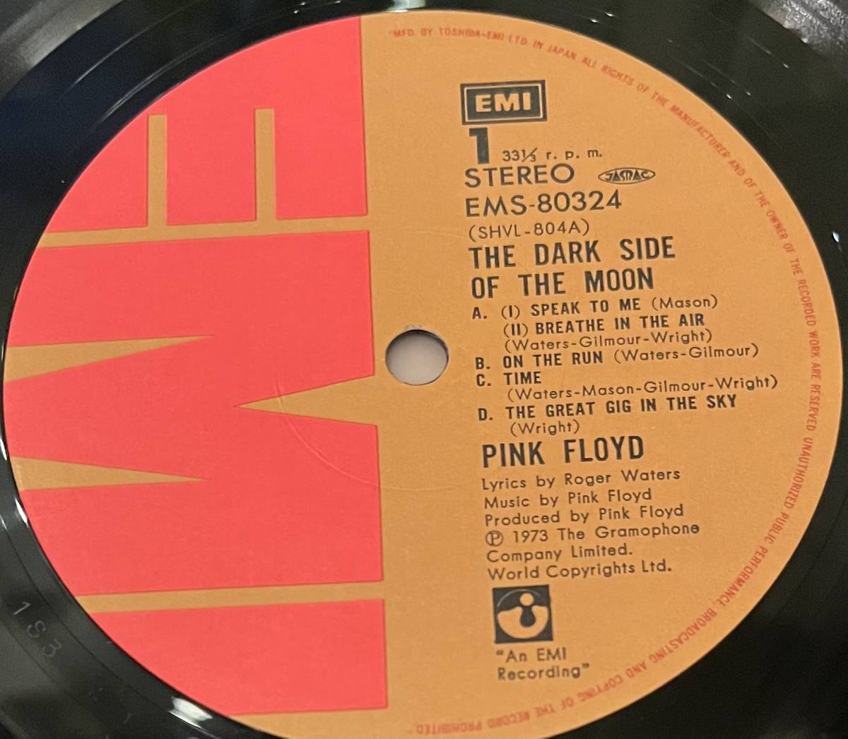 ■美品!国内盤/帯付LP■ピンク・フロイド Pink Floyd / 狂気 The Dark Side Of The Moon (EMI,Harvest/EMS-80324)■'74年再発_画像6