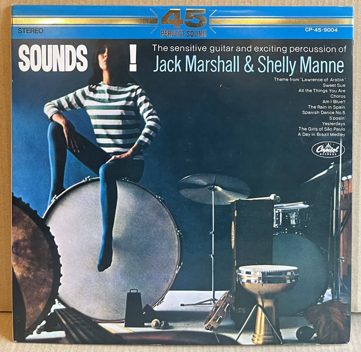 ■赤盤!稀少国内LP■シェリー・マン&ジャック・マーシャル Jack Marshall & Shelly Manne / 驚異のサウンズ! Sounds! (CP-45-9004)※帯なし_画像2