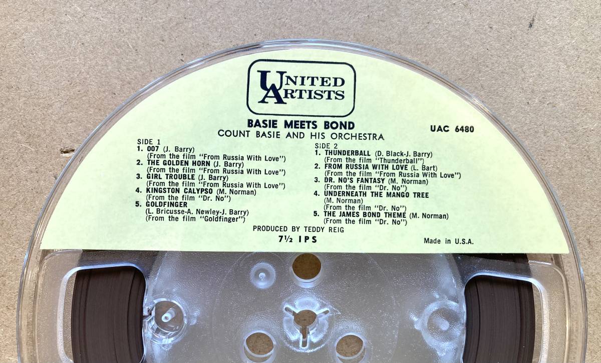 ■オープンリールテープ■Count Basie And His Orchestra / Basie Meets Bond (7号, 4トラック Stereo) 1965 US VG+ JAZZ_画像4