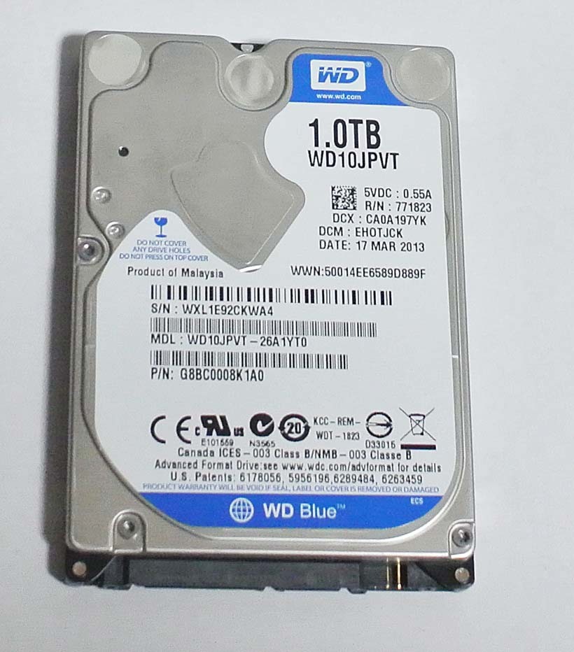 WestrtnDigital WD10JPVT 2.5インチ 1.0TB HDD 1台_画像1