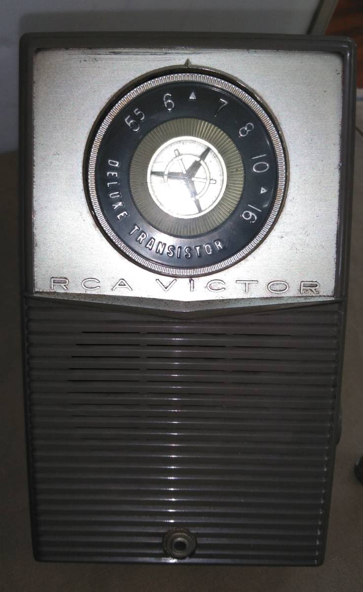 ◎RCA VICTOR トランジスタ ラジオ T-1JE トランジスタラジオ アメリカ製 ビクター DELUXE TRANSISTOR 古い ビンテージ USA T 1JE_画像3