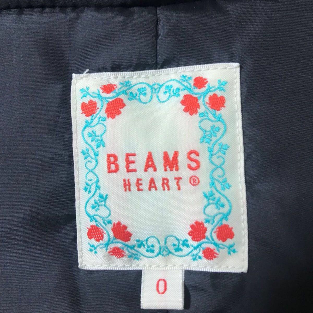 特価！BEAMS HEART/ビームスハート　ダウン ジャケット パーカー ファー　ベージュ　サイズ0(Sサイズ)  美品