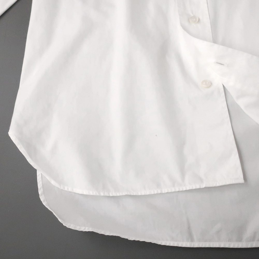 A.P.C. アーペーセー ブロード生地 ホワイトコットン カジュアルドレスシャツ 2(M) フランス製_画像8
