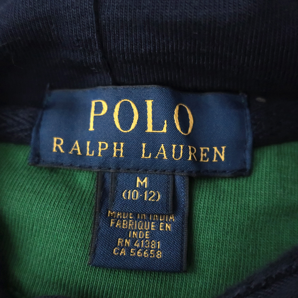 POLO RalphLauren застежка с планкой Parker la gran спортивная фуфайка зеленый темно-синий XS степени 