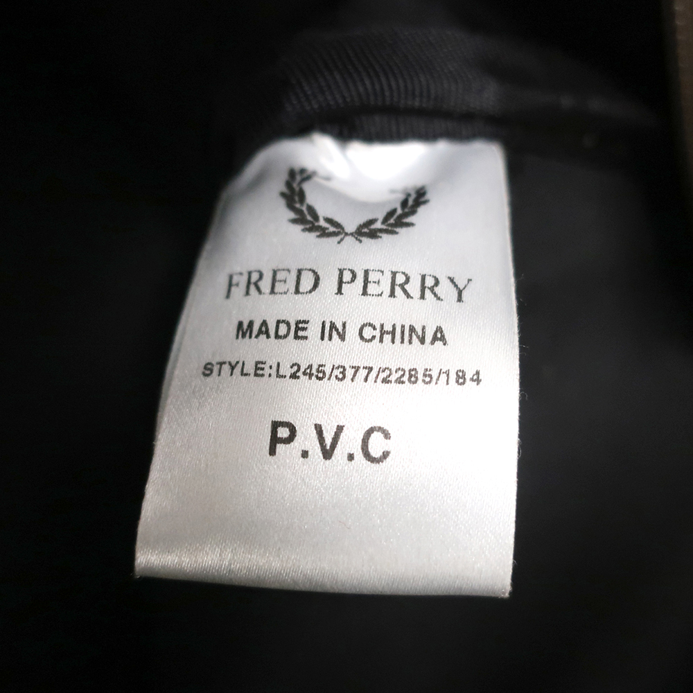 Fred Perry フレッドペリー ミニボストンバッグ ヌバック調 カーキ×ピンクの画像10