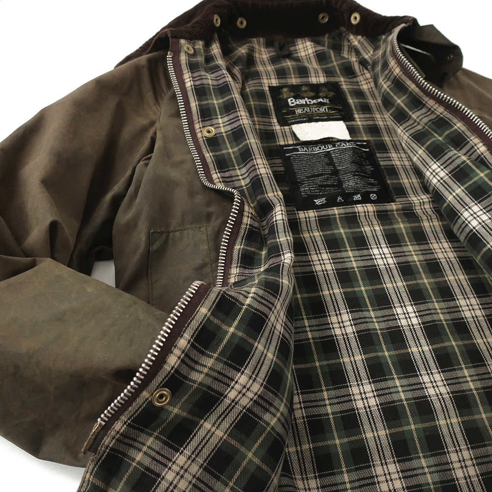 87s 希少サイズ◎英国製Barbour バブアー BEAUFORT オイルドジャケット