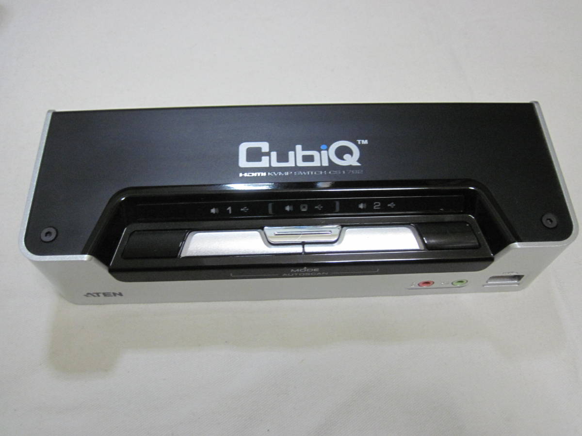 ATEN　 USB2.0ハブ搭載 2ポート USB HDMI/オーディオ KVMPスイッチ　CS1792　CubiQシリーズ　デスクトップ CPU 切替器