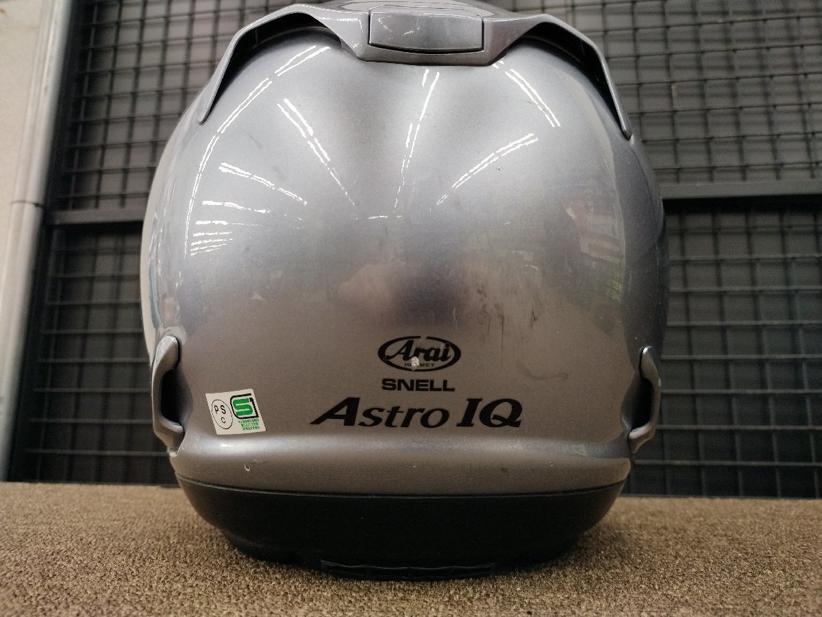Araiヘルメット Astro IQ 59.60CM■ニンジャ250.YZF-R25.GROM.CB400SF.モンキー.PCX125.アドレスV125.Dio.JOG.CT125.TODAY.シグナスX乗り_画像9