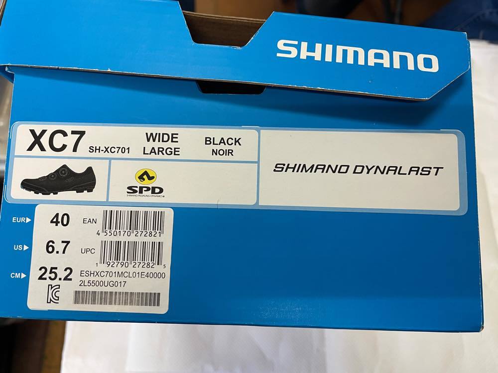 SHIMANO　シマノ　マウンテン用シューズ　SH-XC701 WIDE　カラーブラック　25.2cm　メンズ_画像4