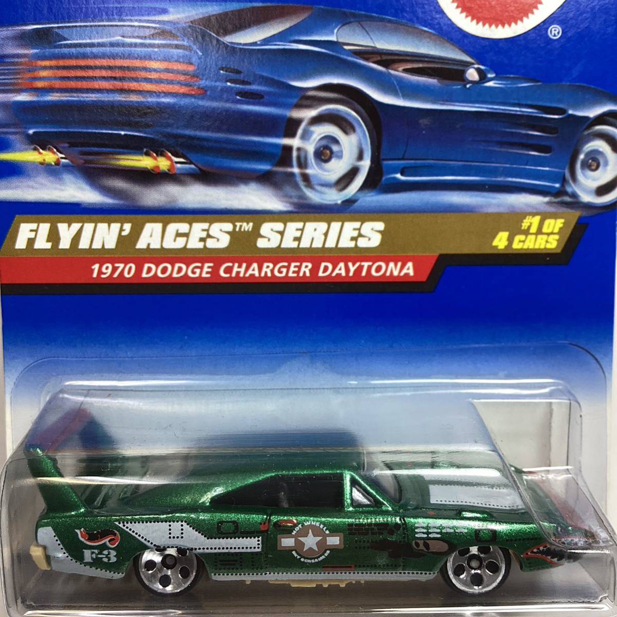 ☆ホットウィール☆ 1970 ダッジ チャージャー デイトナ 緑 Hot Wheels _画像1