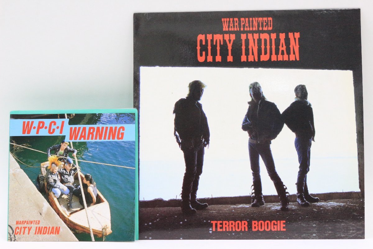 【レア】 Warpainted City Indian 〇 [from W.P.C.I. Warning][ from Terror Boogie ] レコード ２点セット 〇＃4601_画像1