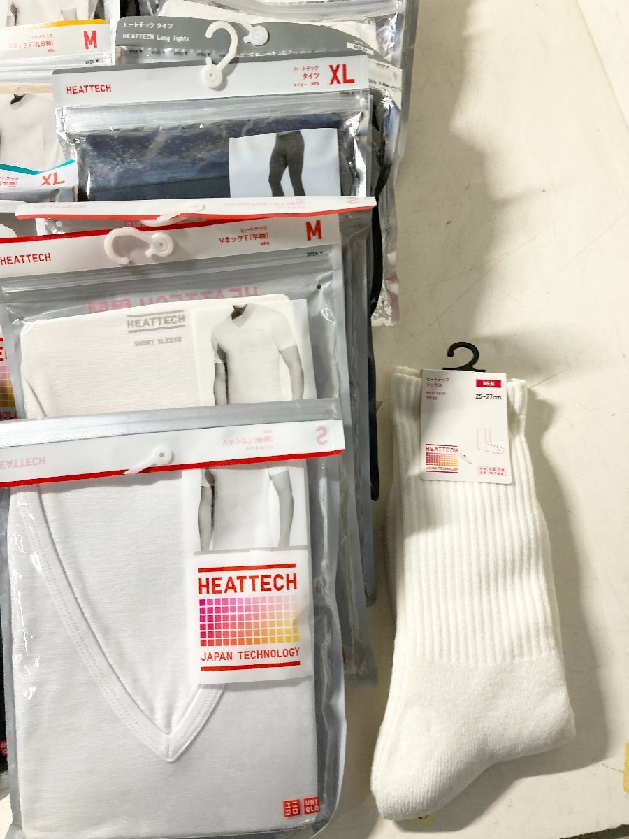 ★UNIQLO ユニクロ HEATTECH ヒートテック 極暖ほか 大量まとめ売り４０点以上 メンズS～XLサイズ 未使用品 7.8kg★_画像6