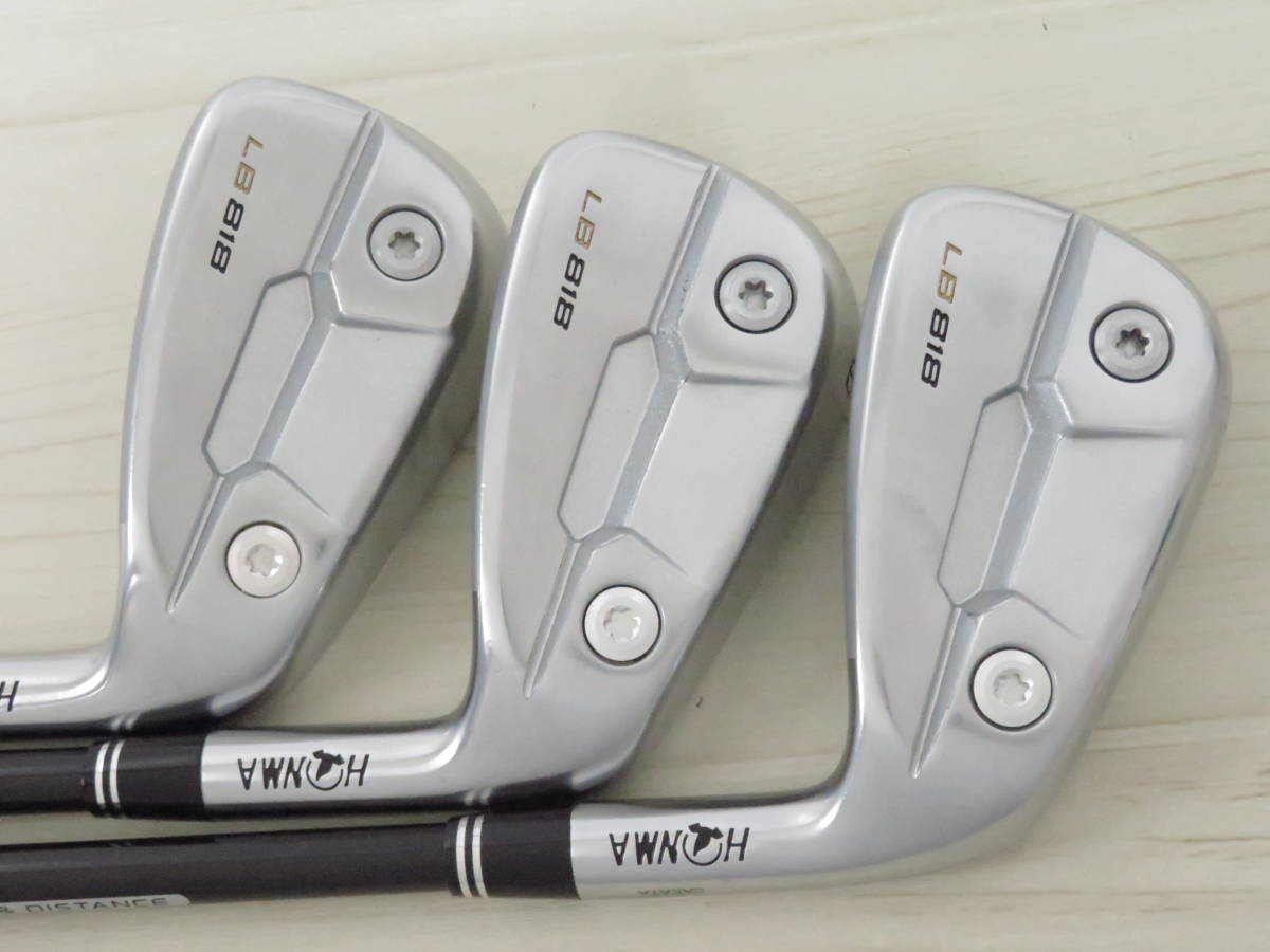 抜けがいい　本間ゴルフ　ＨＯＮＭＡ　ＬＢ－８１８　中空　５－１０　６本セット　リシャフト　ＴＯＵＲ　ＡＤ　ＡＤ－９５　Ｓ_画像2