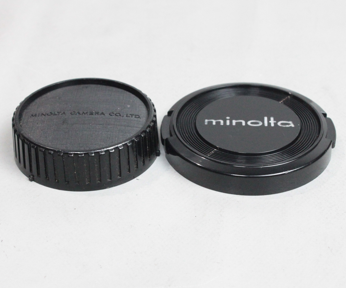 1011101 【並品 ミノルタ】 minolta MDマウントレンズリアキャップ＆55mm レンズキャップ_画像3