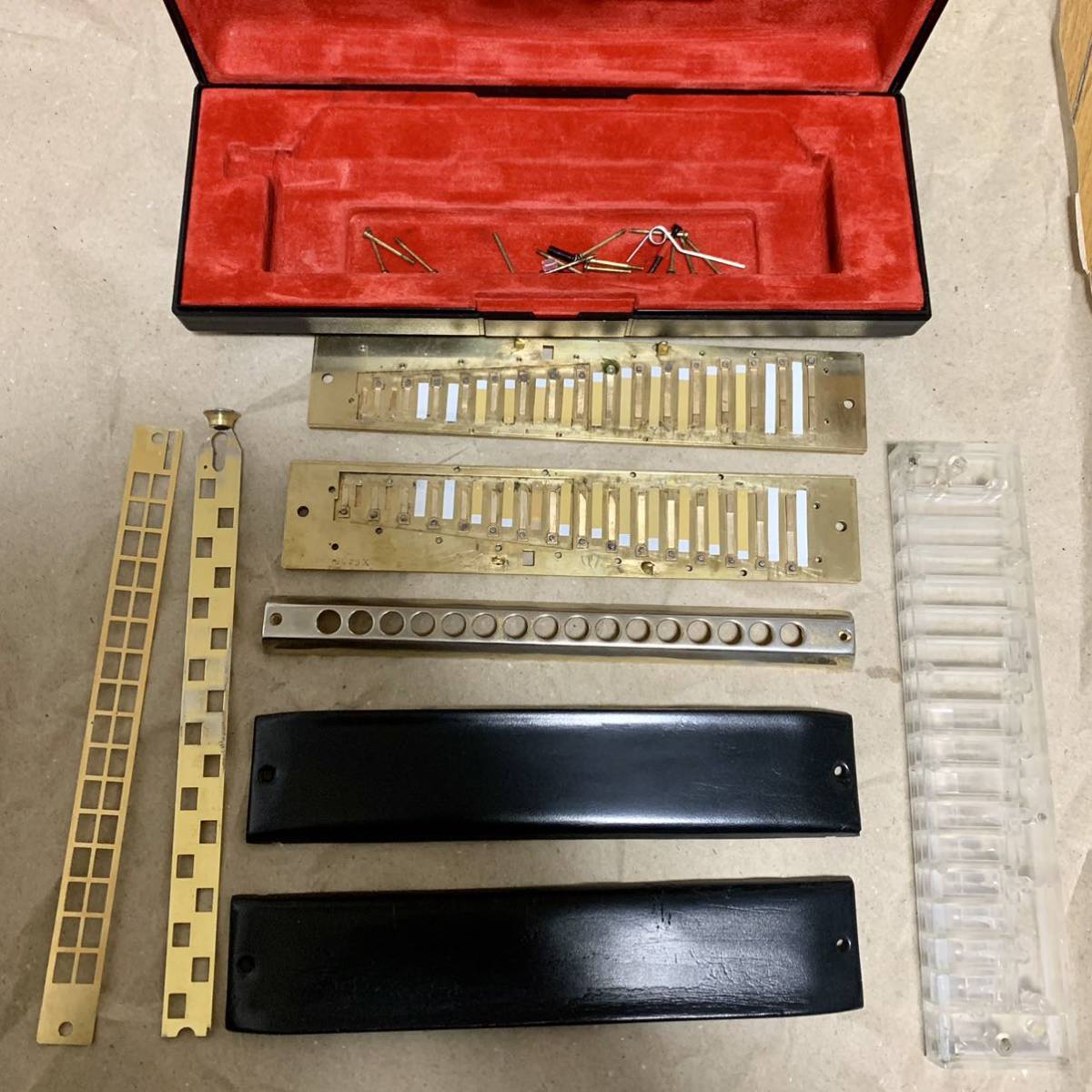 HOHNER ホーナー　SUPER 64X クロマチックハーモニカ　ジャンク　中古　廃盤　レア　_画像9