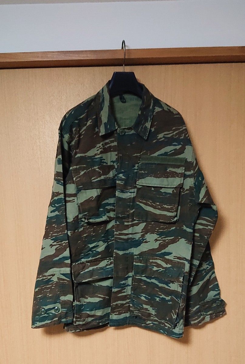 ギリシャ軍 ミリタリー リザードカモ Sサイズ 迷彩 古着 ジャケット ミリタリージャケットデッドストック