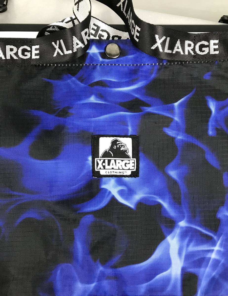 XLARGE 　ショルダーバッグ　カジュアル　斜め掛け　　マチ無し　サコッシュ　ブルーブラック　　　　JTB-71 _画像3