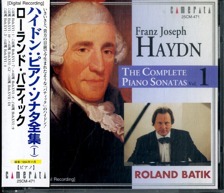 D00121962/CD/ローランド・バティック「ハイドン/ピアノ・ソナタ全集 Vol.1」_画像1