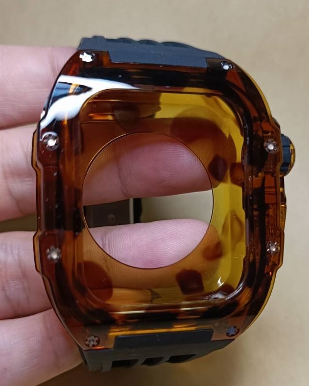 44mm 45mm * still . tortoise shell * apple watch Apple watch clear transparent case custom Golden Concept Golden concept liking .