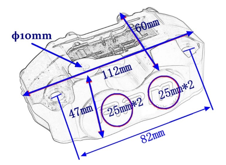 JOG RPM ラジアルキャリパー サポート 82mm アルミ ブレンボ Brembo ジョグ アプリオ グランドアクシス 3YK 3VR 3WF 4LV SB01J 5FA_画像8