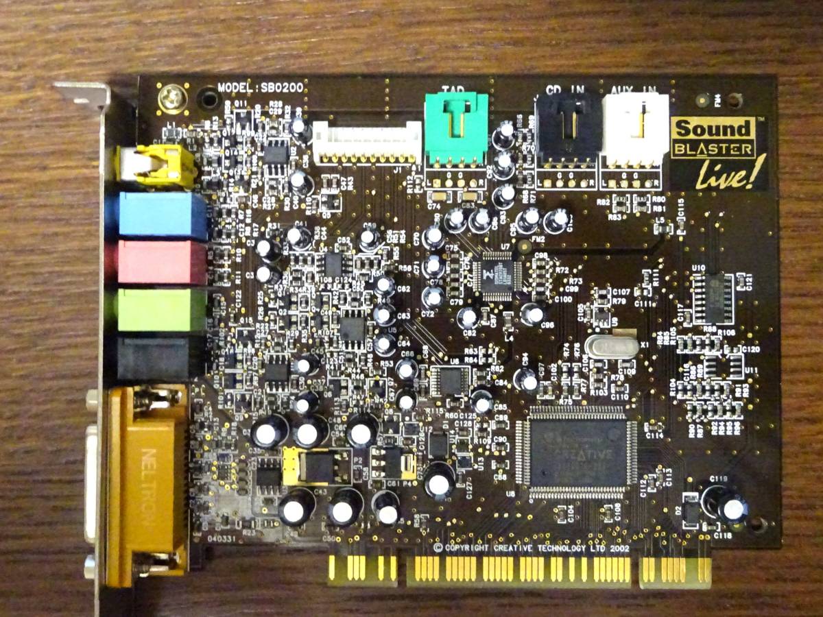 PCIサウンドカード Creative Labs SoundBlaster Live クリエイティブ サウンドブラスター 5.1ch SB0200 動作確認済み_画像2