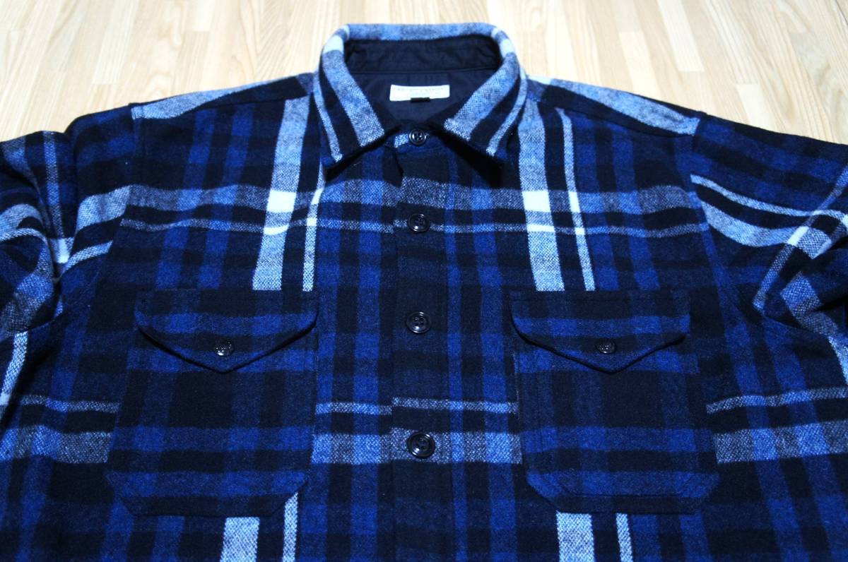 【新品】サイズ:XL WALLACE & BARNES ウォレス&バーンズ heavyweight flannel Plaid CPO Shirts jacket 肉厚フランネル シャツジャケット 3_画像5