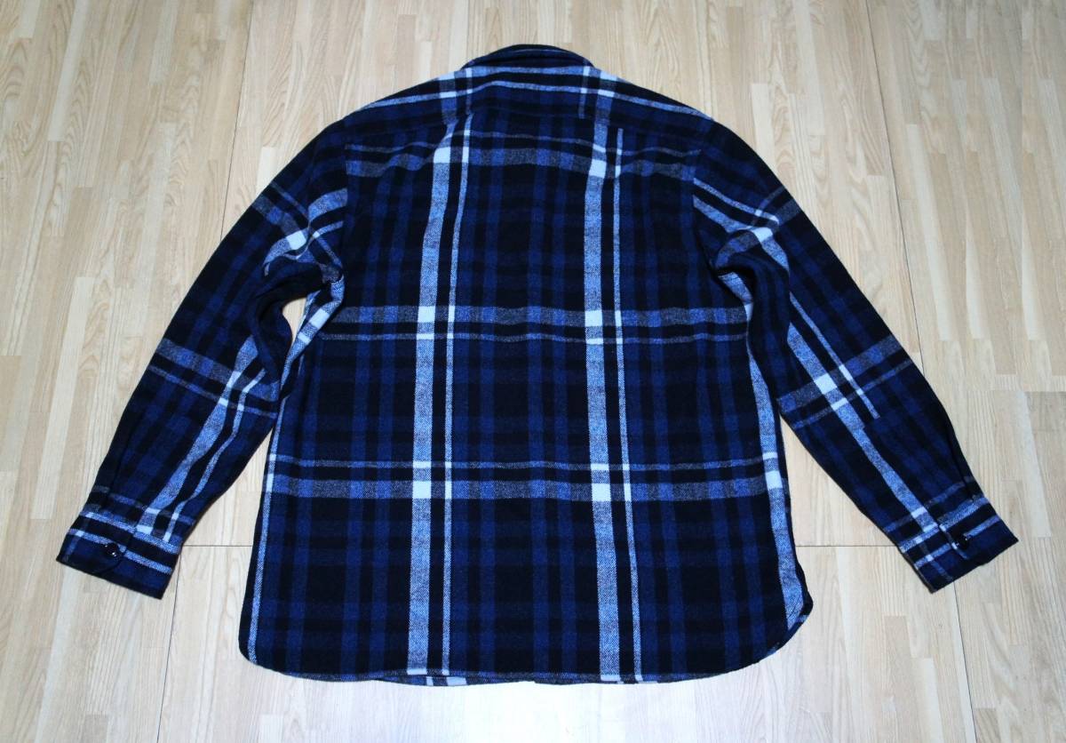 【新品】サイズ:XL WALLACE & BARNES ウォレス&バーンズ heavyweight flannel Plaid CPO Shirts jacket 肉厚フランネル シャツジャケット 3_画像4