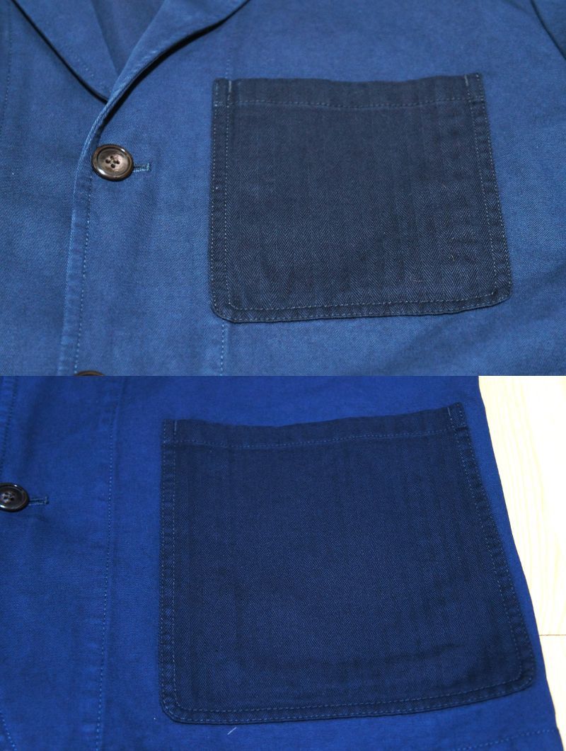 【新品】サイズ:40R (L相当) WALLACE & BARNES ウォレス&バーンズ blazer in Italian cotton-linen blend 麻混綿 3つボタン ジャケット_画像8