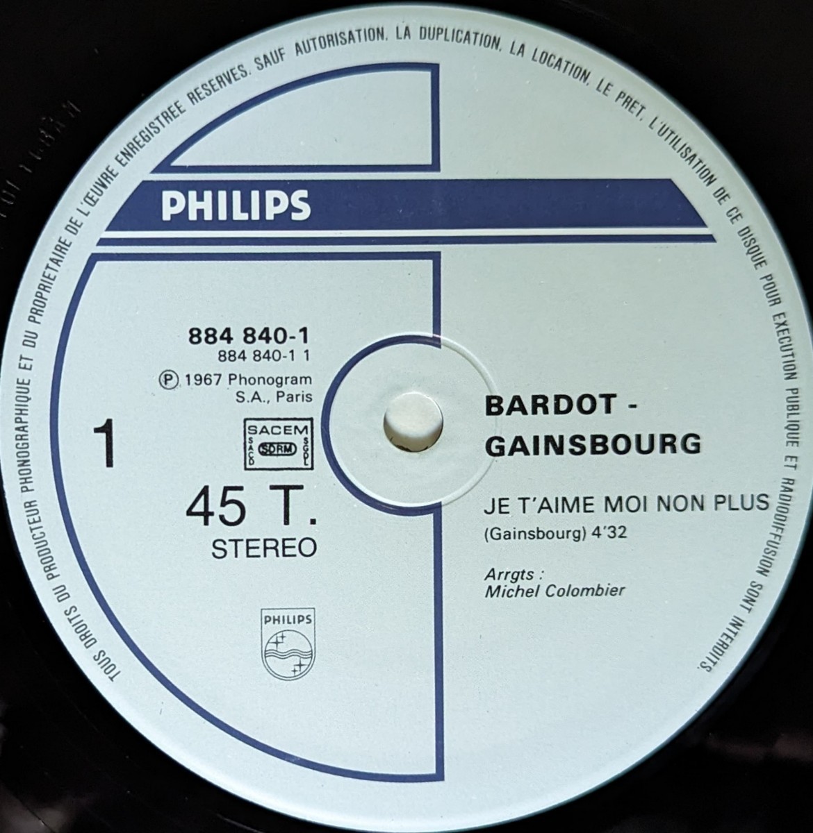 Brigitte Bardot & Serege Gainsbourg-Je Taime Moi Non Plus★仏Orig.12”/French Pops_画像3